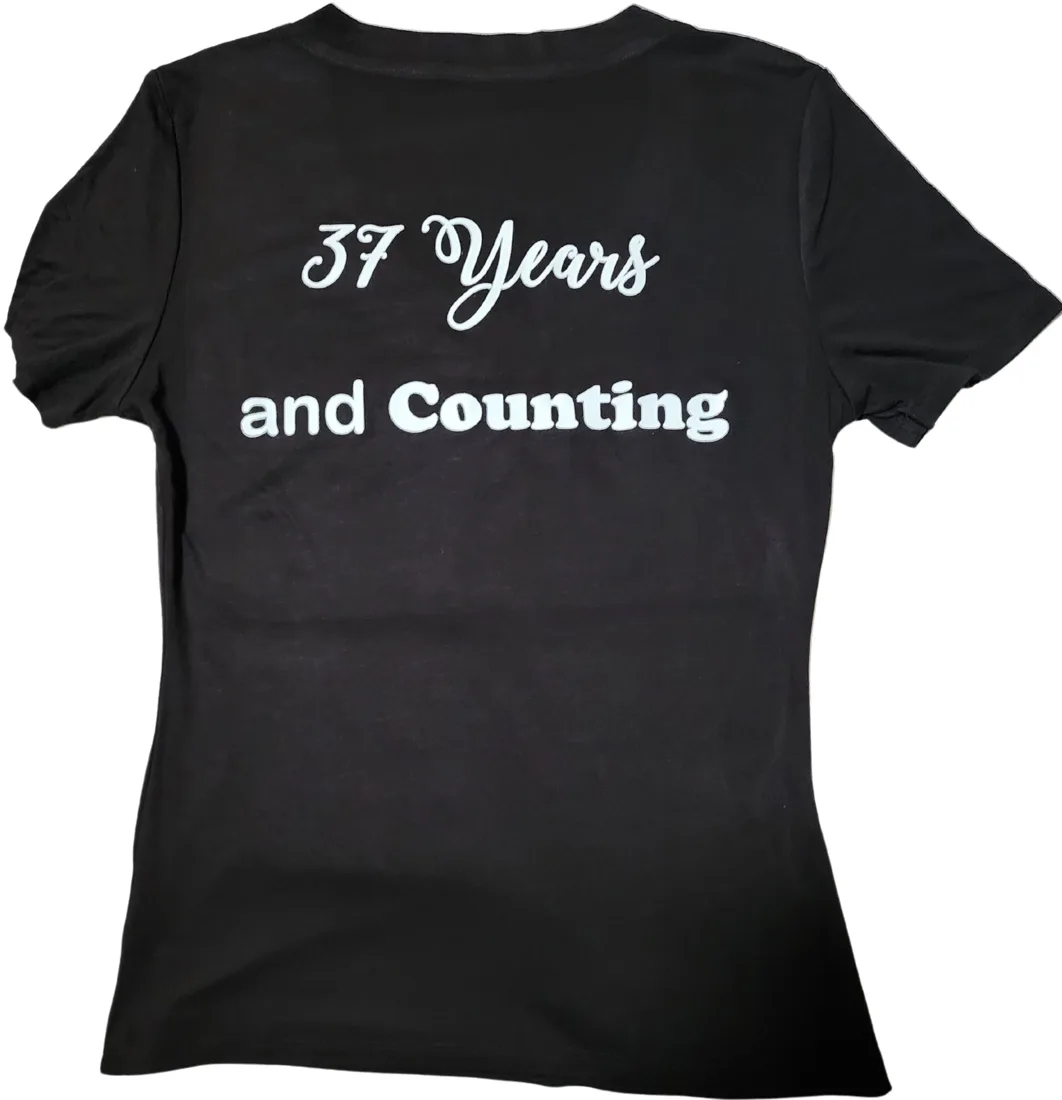 37 Years and Counting back print