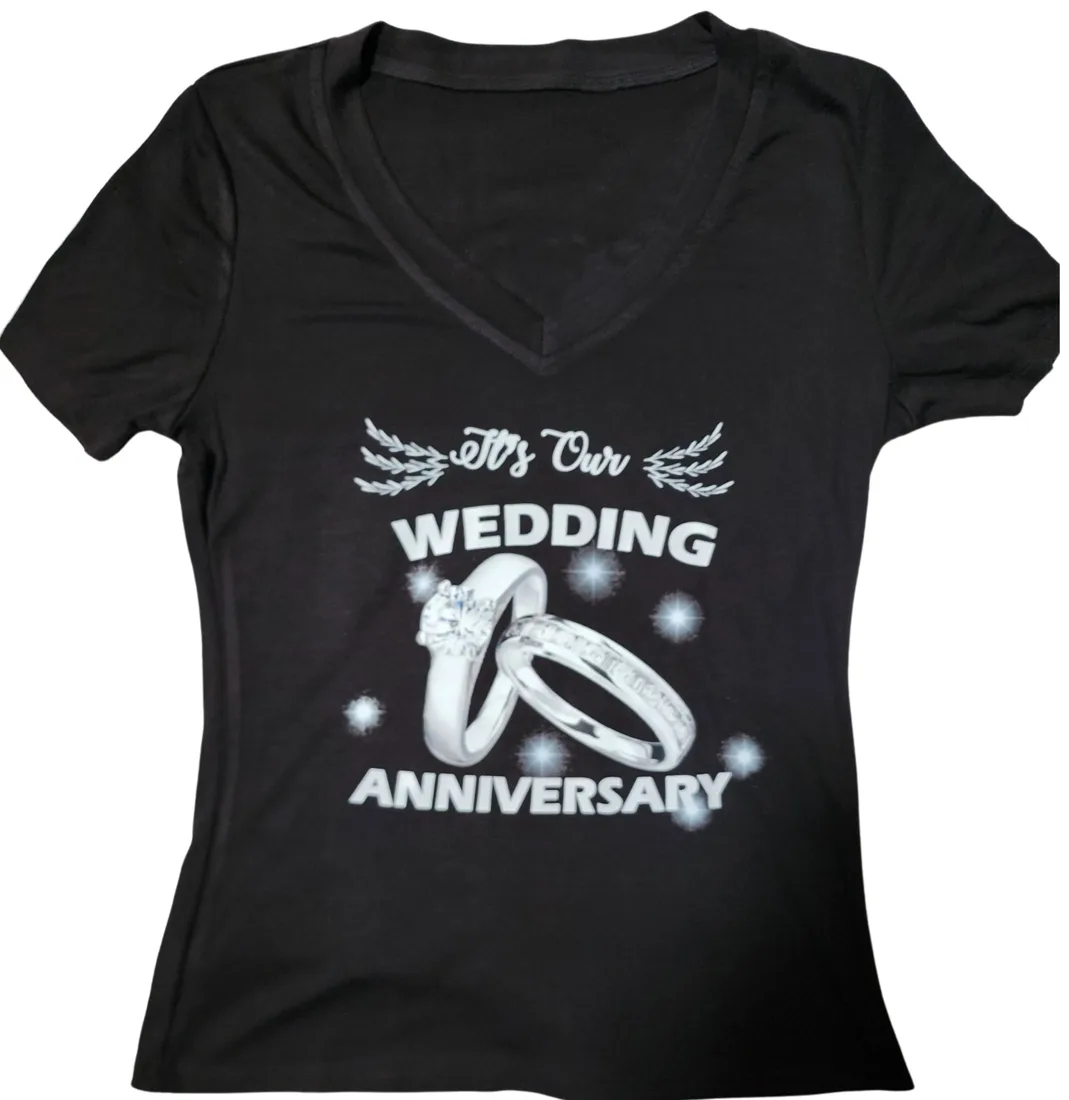 It’s Our Wedding Anniversary shirt with rings